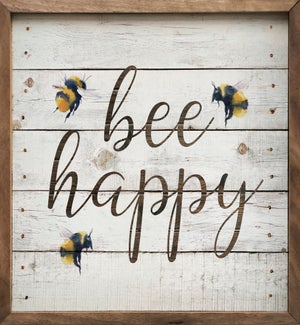 Bee Happy Whitewash
